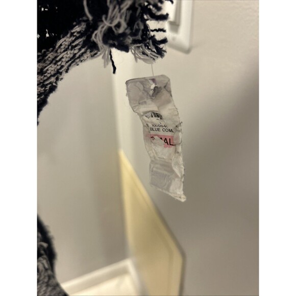 Style & Co New Cardigan Sweater Navy Blue Striped Short Sleeve Open Front Size S - Picture 4 of 8